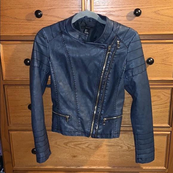 FAUX Leather Jacket Worn ONCE!! - Picture 4 of 4